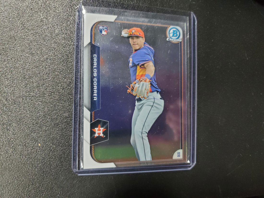 2015 Bowman Chrome #110 CARLOS CORREA Rookie RC Card Ho (1 of 1)