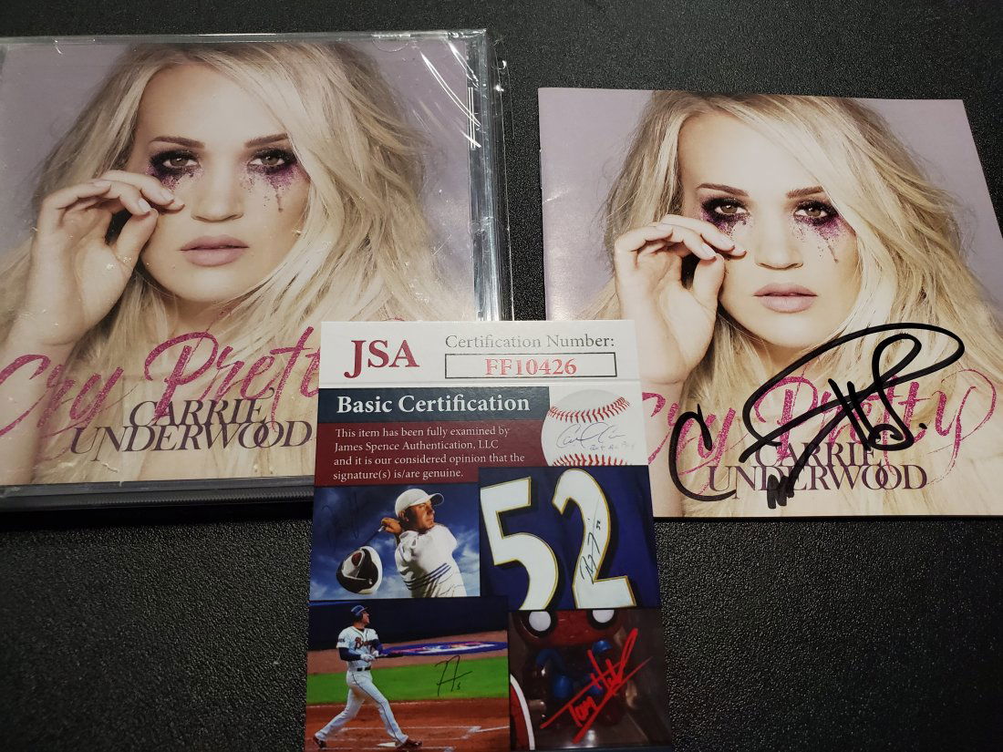 Carrie Underwood Autographed Hand Signed Cry Pretty CD (1 of 1)
