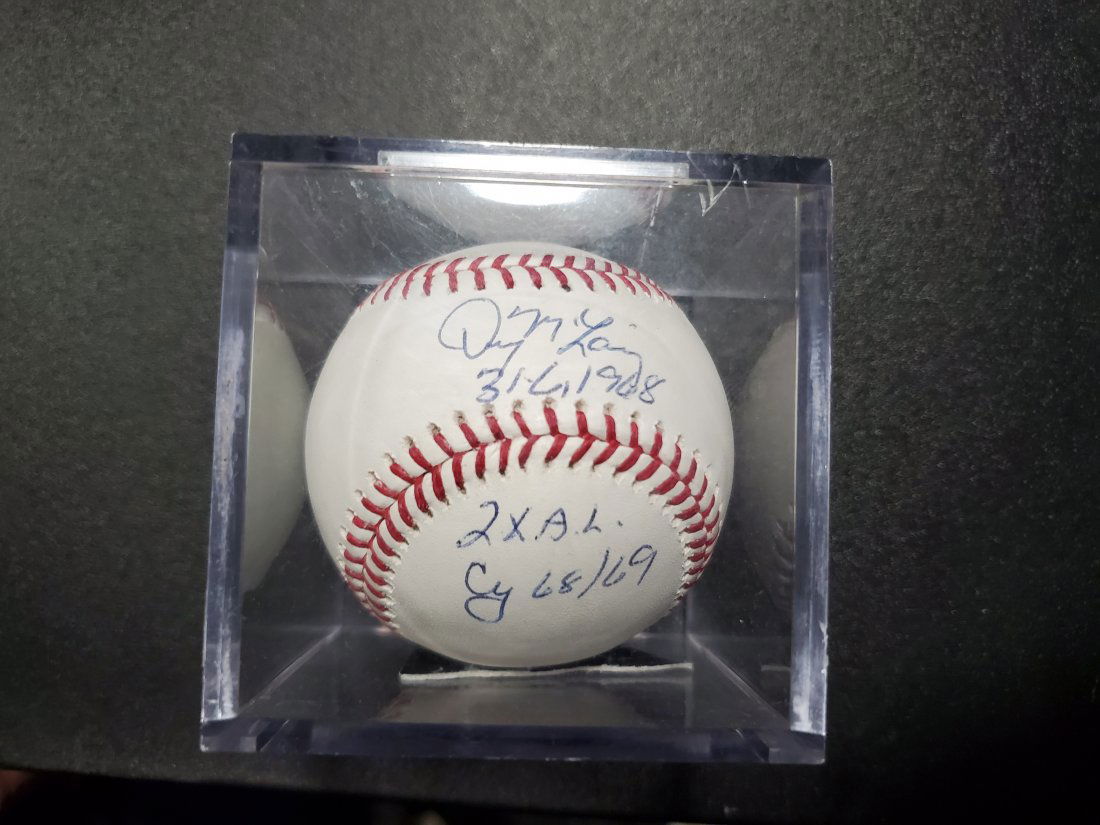 Denny Mclain 31-6 Tri Star authenticated autograph Ball (1 of 1)