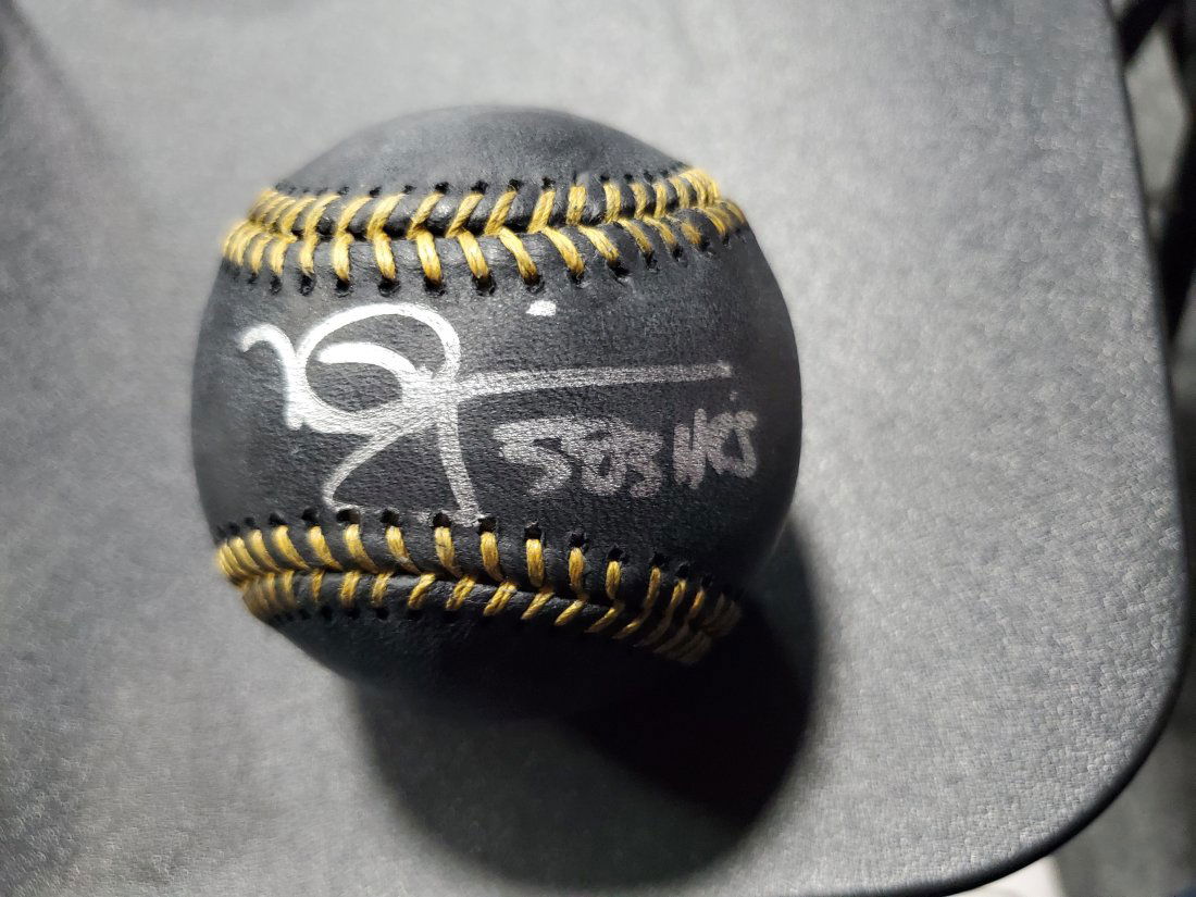 Mark McGwire autographed Black Baseball MLB cert  RARE (1 of 1)