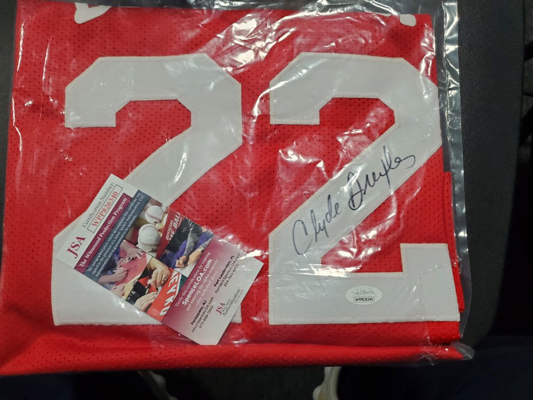 Clyde Drexler The Glide Jsa Jersey Auto Autograph (1 of 2)