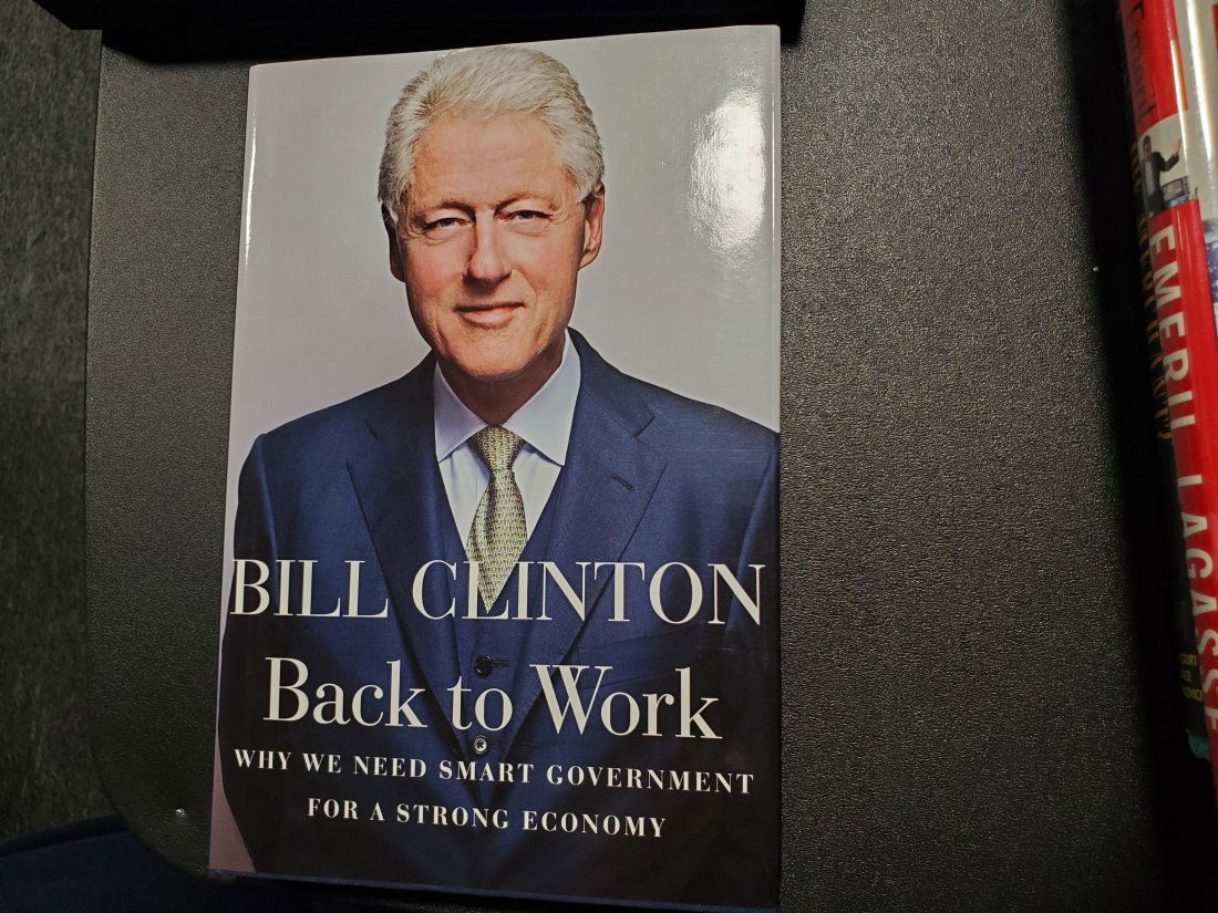 President Bill Clinton Signed Back To Work Book JSA COA (1 of 2)