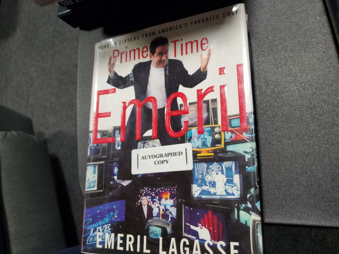 EMERIL LAGASSE Signed Book ("PRIME TIME EMERIL"-2001 Fi (1 of 2)