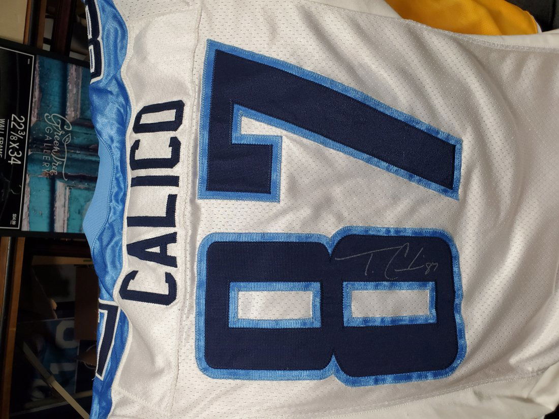 Tyrone Calico #87 Tennessee Titans Autograph game jers (1 of 1)