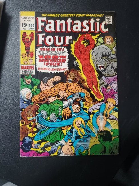 FANTASTIC FOUR #100-DOOM-HULK SUB-MARINER STAN LEE-JAC (1 of 1)
