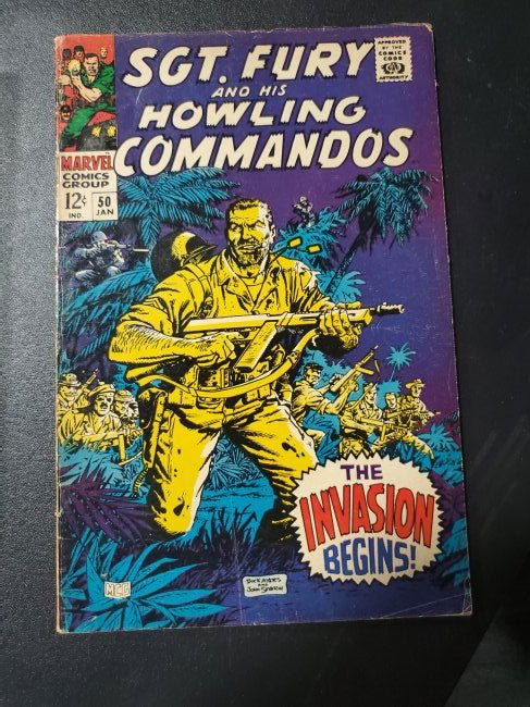 SGT. FURY #50 VG, John Severin inks, War, Marvel Comics (1 of 1)