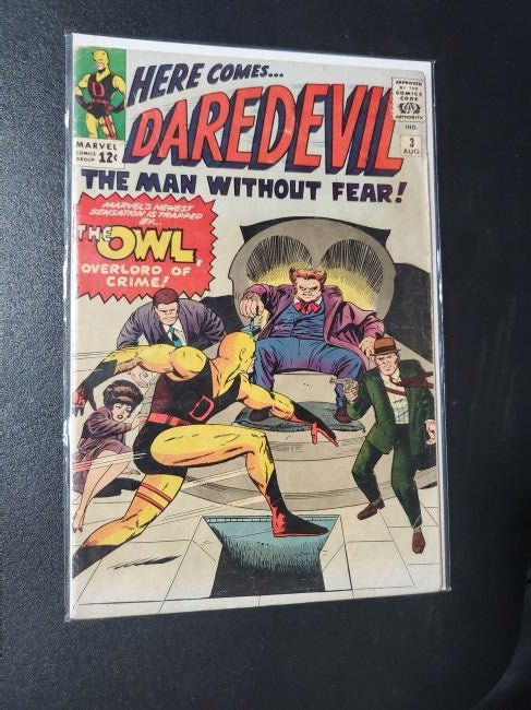 Daredevil 3 1st Series Marvel 1964 FR GD 1st Owl Jack K (1 of 1)