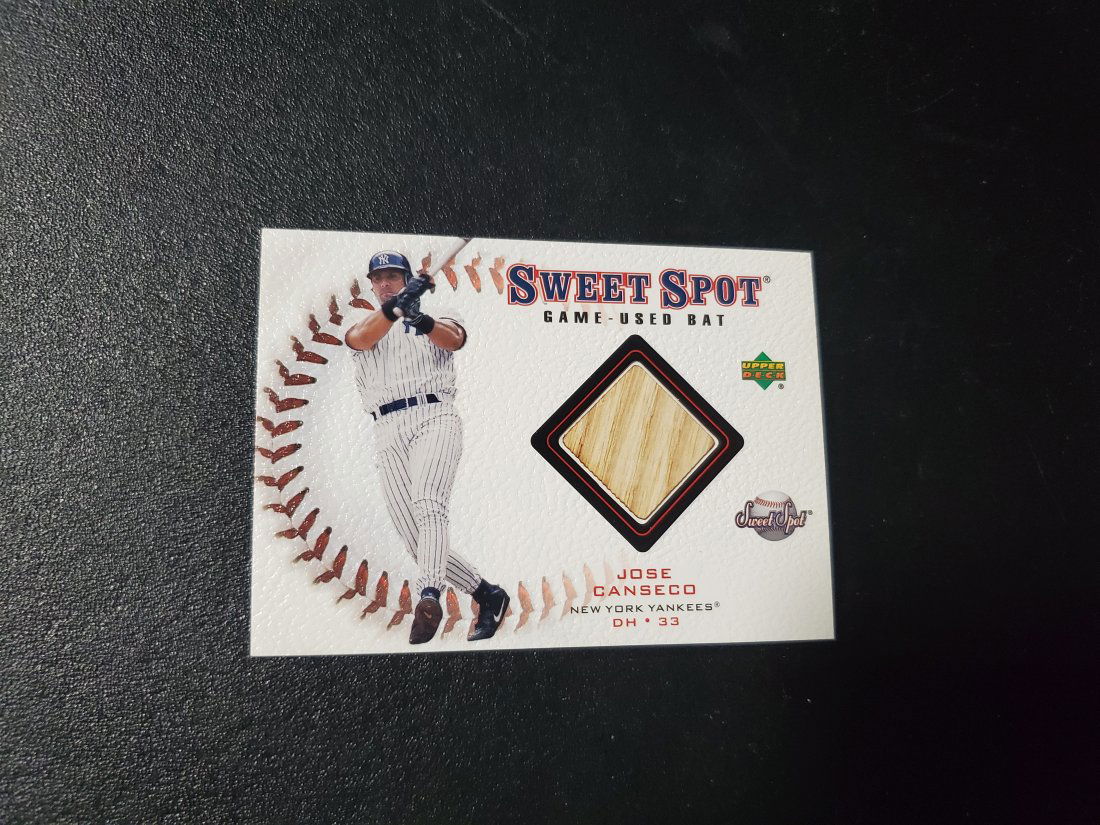 2001 Upper Deck Sweet Spot Game-Used Bats Jose Canseco (1 of 1)