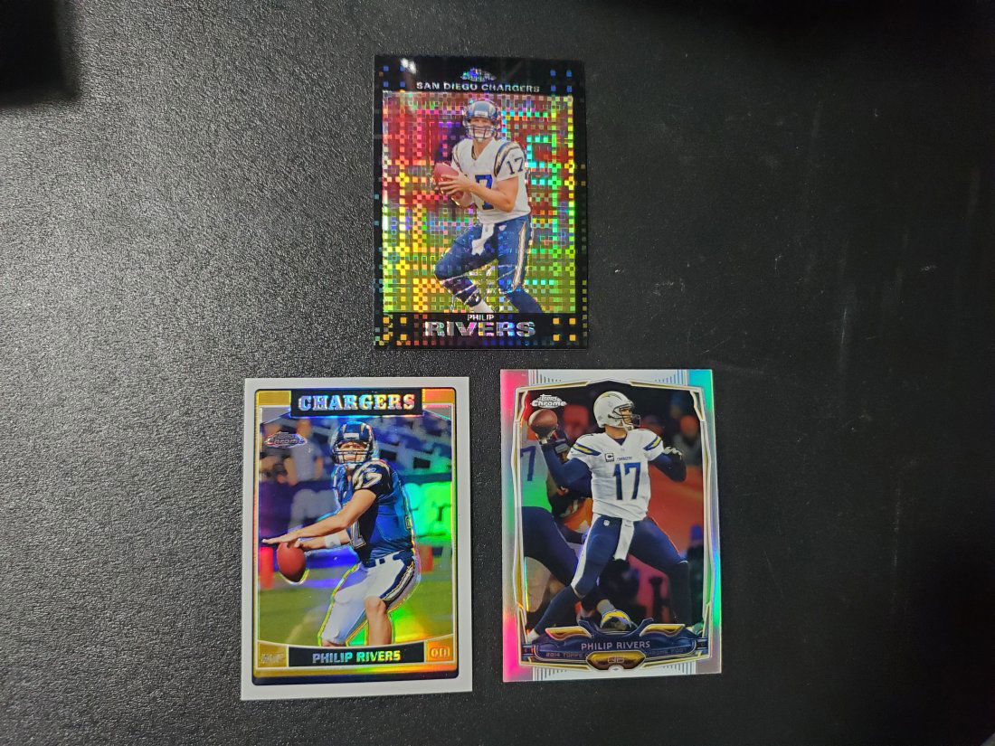 Philip Rivers refractors/xfractor cards x3 (1 of 1)