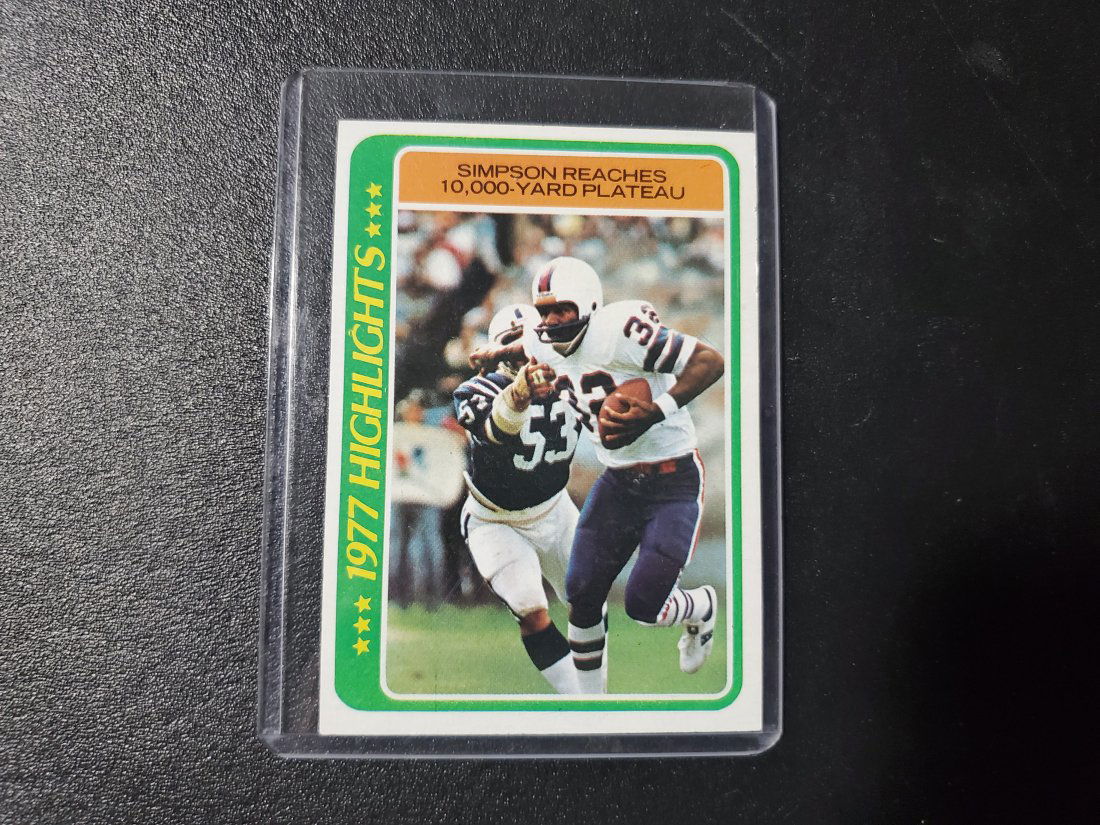 OJ Simpson 1978 Topps Card #4 Buffalo Bills, 1977 Highl (1 of 1)