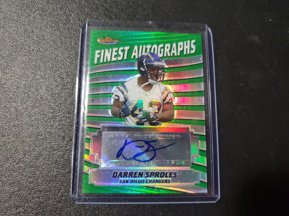 2005 Topps Finest Autographs Darren Sproles Eagles Rook (1 of 1)