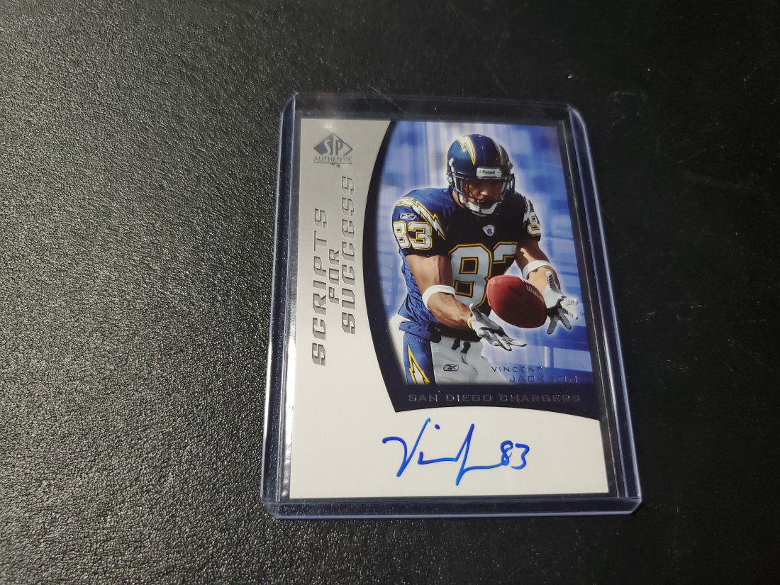 2005 SP Authentic Scripts for Success Vincent Jackson # (1 of 1)