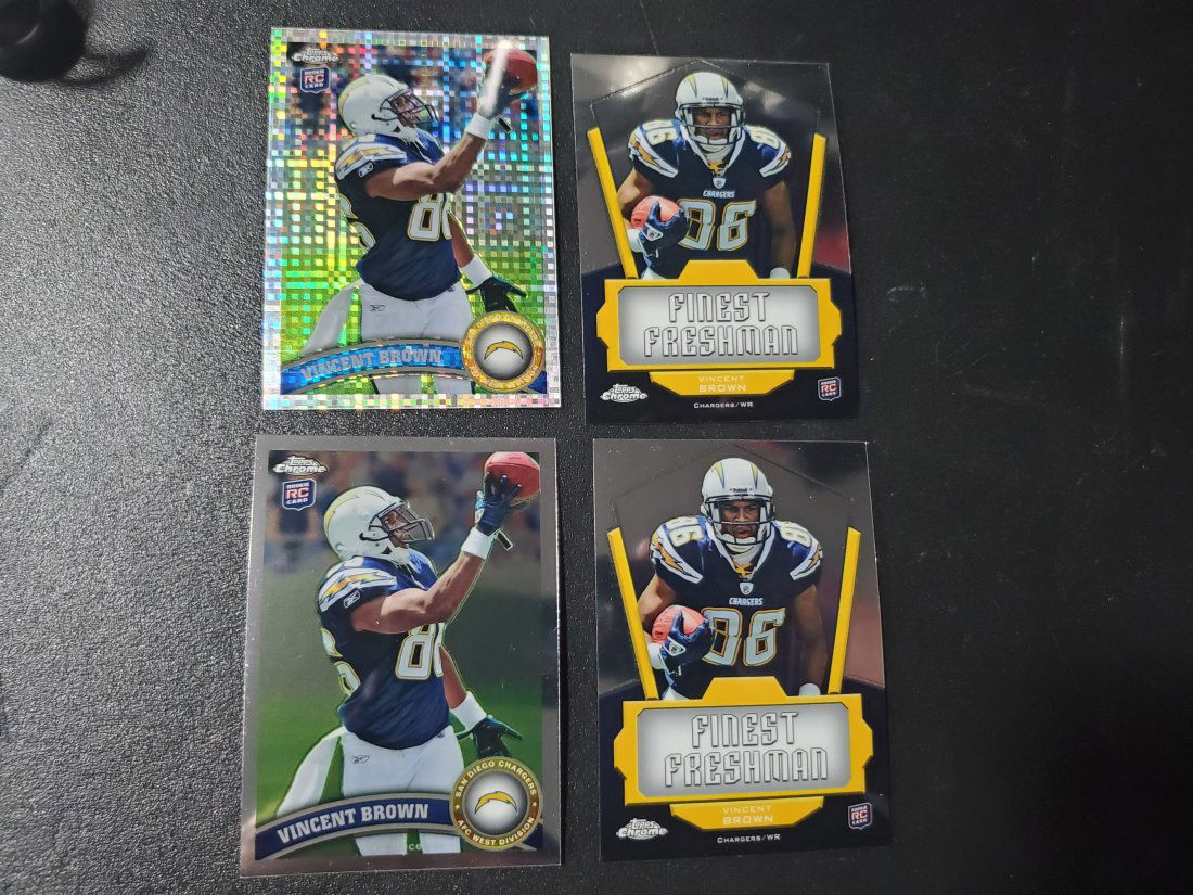 2011 Topps Chrome #42 Vincent Brown RC X-Fractor, regul (1 of 1)