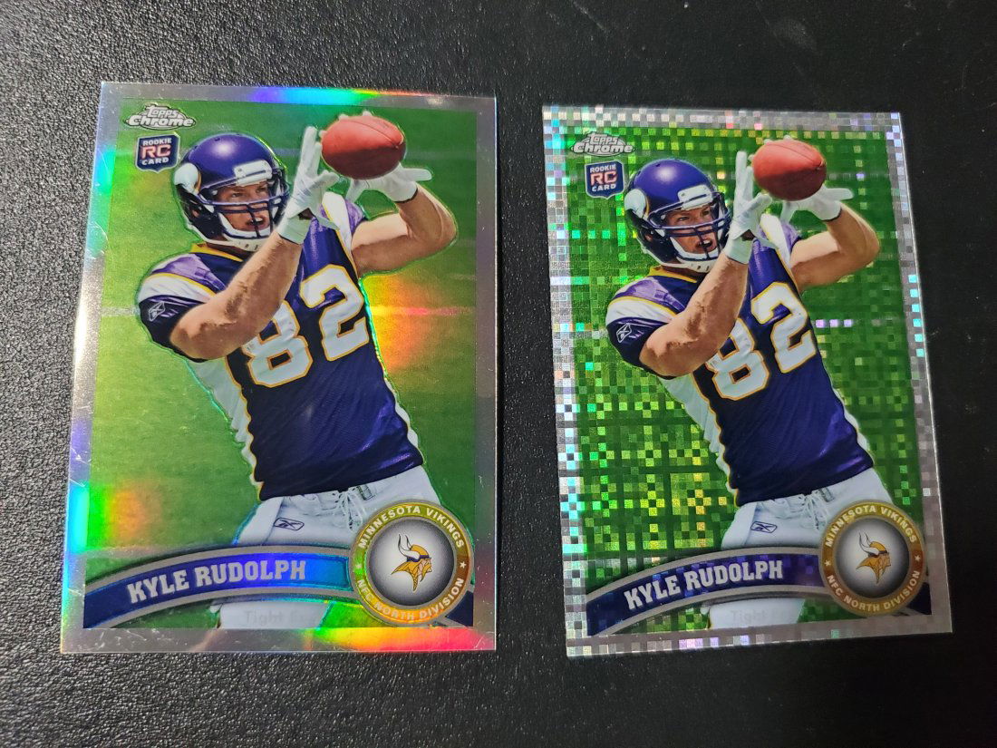 2X 2011 Topps Chrome #203- Kyle Rudolph Refractor RC (1 of 1)