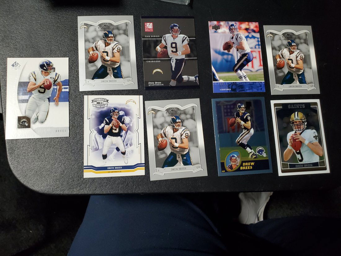 9 Drew Brees cards see photos (1 of 1)