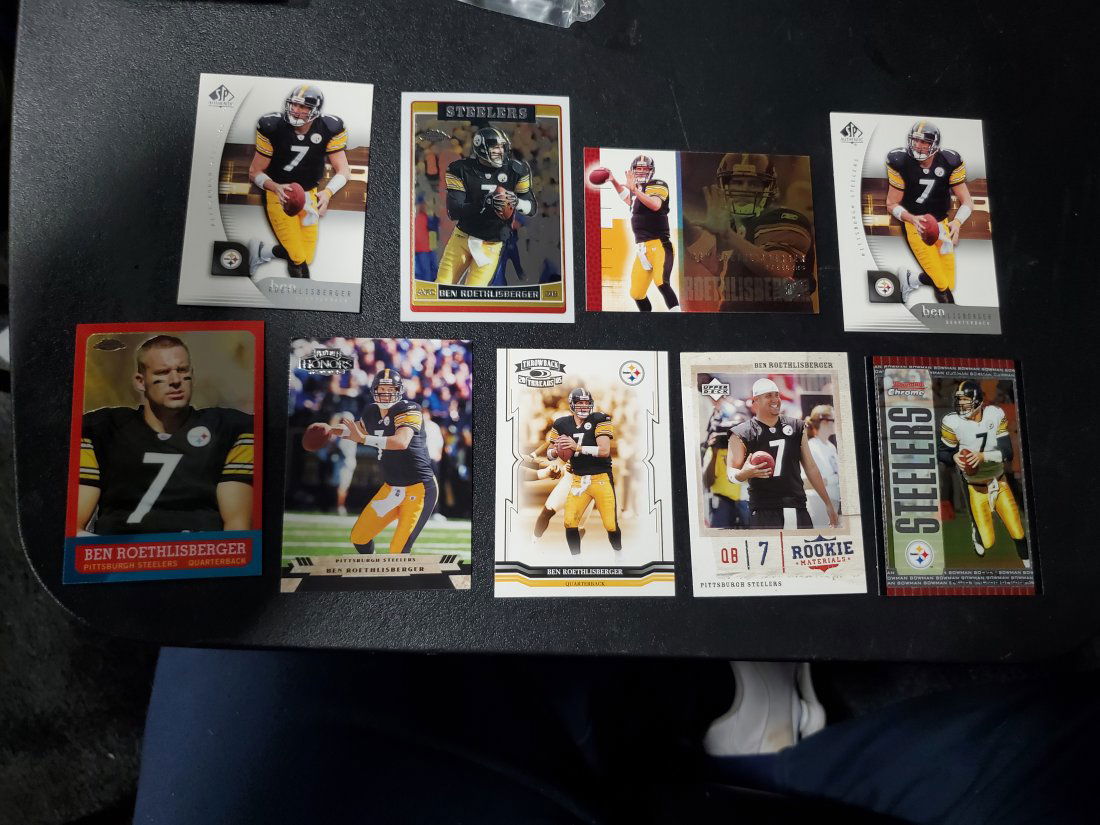 9 Ben Roethlisberger cards Pittsburgh Steelers (1 of 1)
