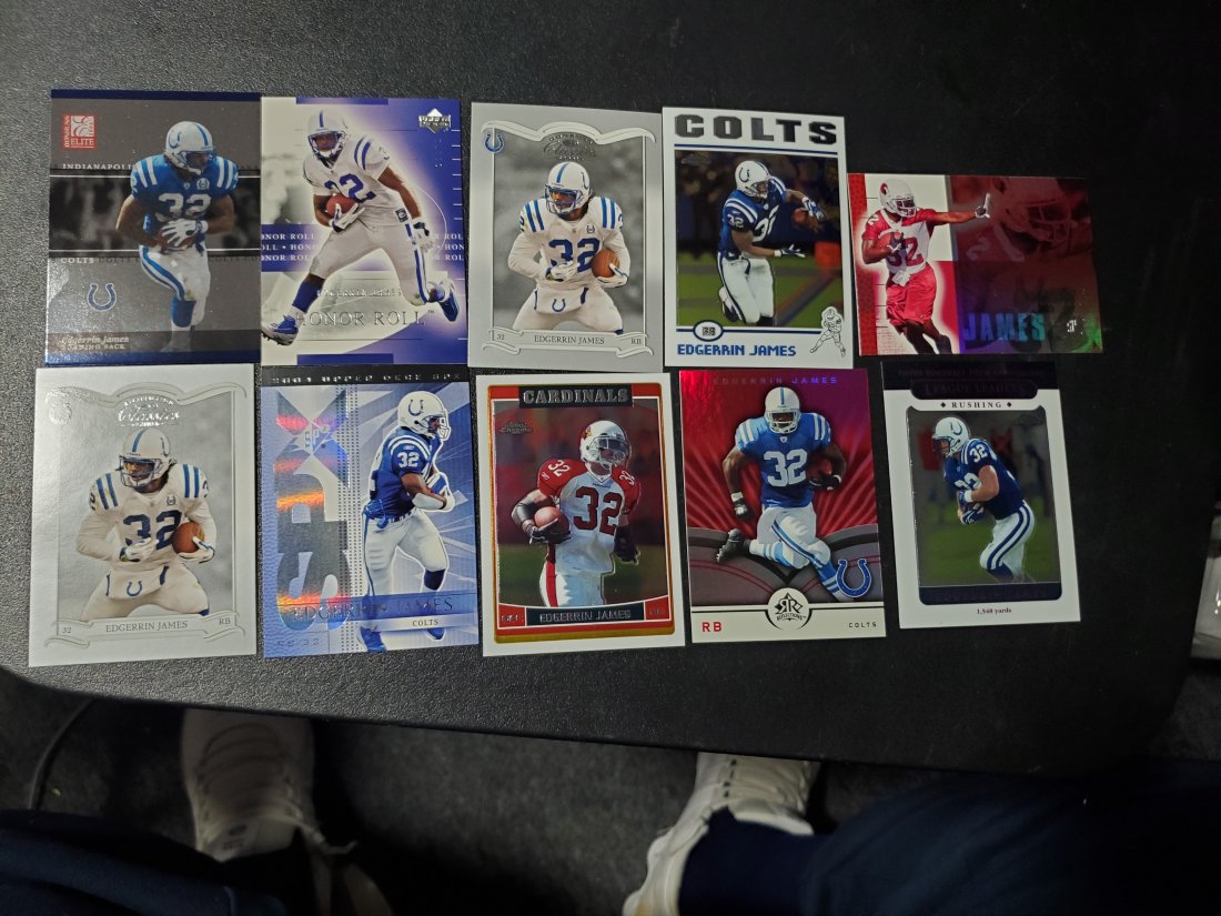 10 Edgerrin James Cards Indianapolis Colts: 10 Edgerrin James Cards Indianapolis Colts