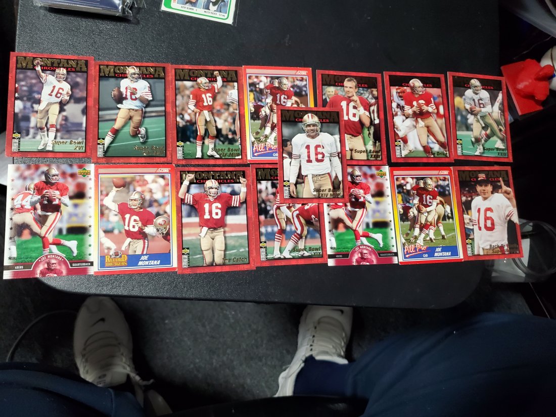 15 Joe Montana Cards San Francisco 49rs Cards (1 of 1)