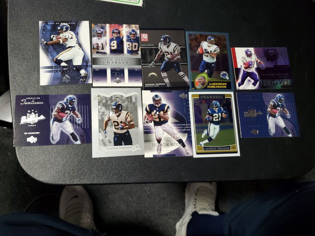 10 LaDainian Tomlinson Cards  San Diego Chargers (1 of 1)