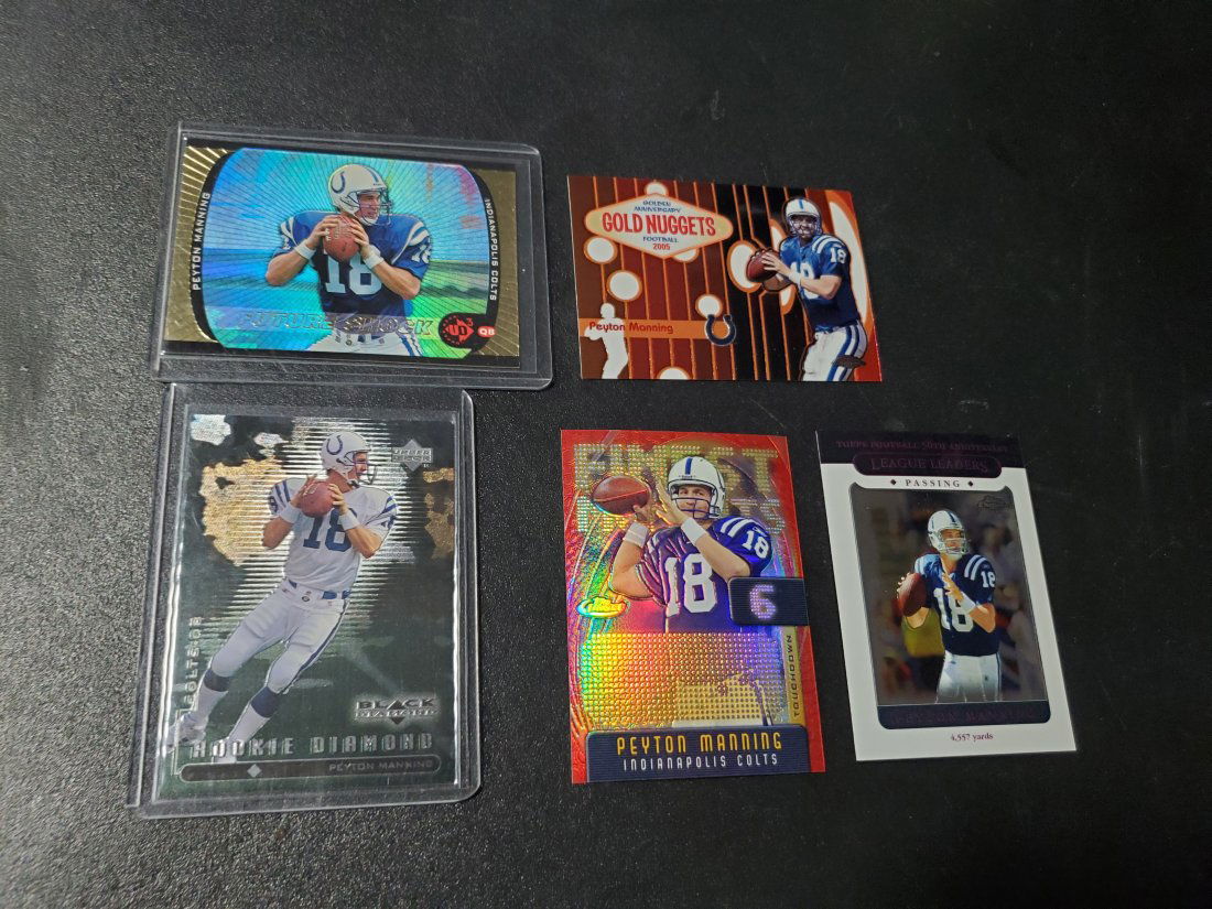 5 Peyton Manning Cards Indianapolis Colts Includes RC (1 of 1)