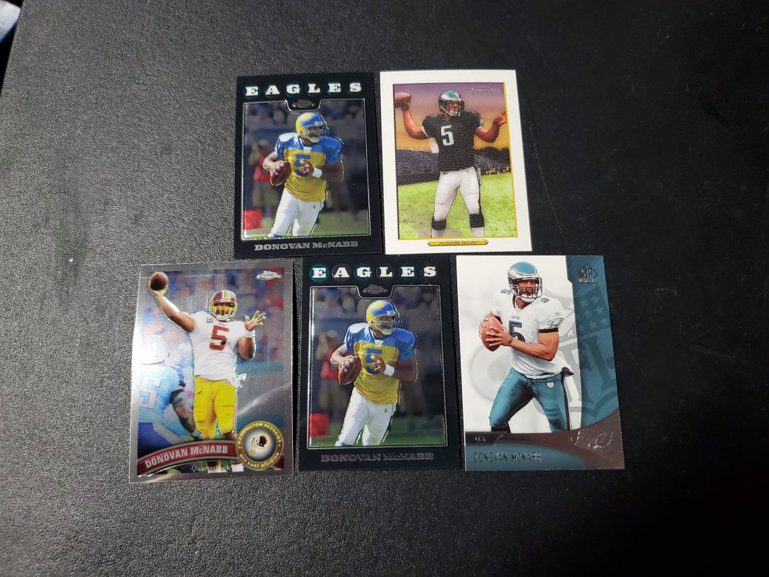 5 Donovan McNabb Cards Philadelphia Eagles (1 of 1)