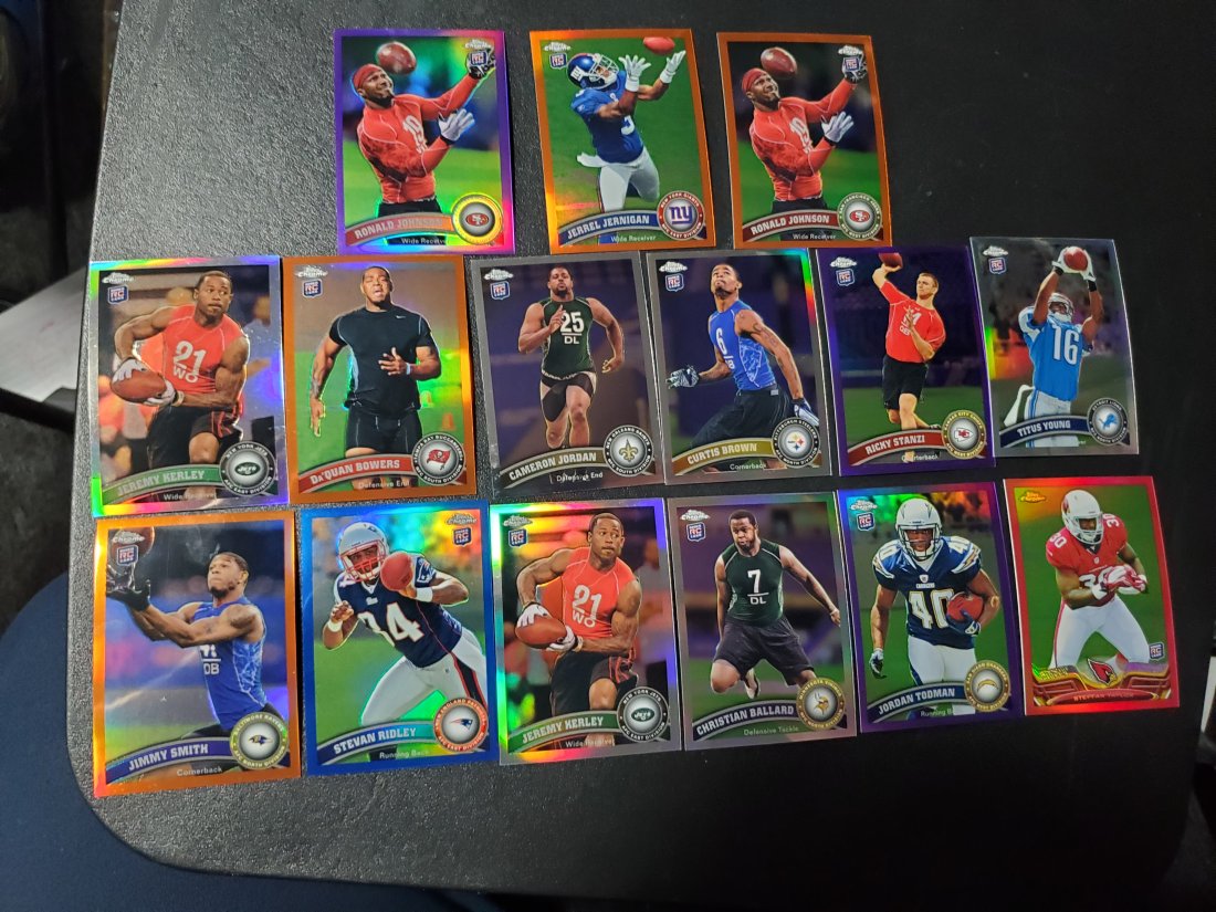 15 Topps Chrome Star/RC Refractor Xfractor cards (1 of 1)