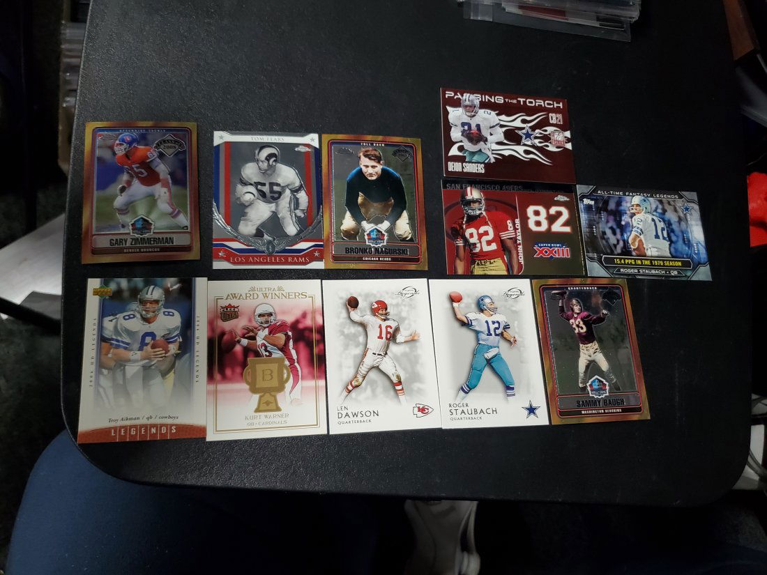11 Star Cards including Aikman, Staubach, Dawson,Warner (1 of 1)