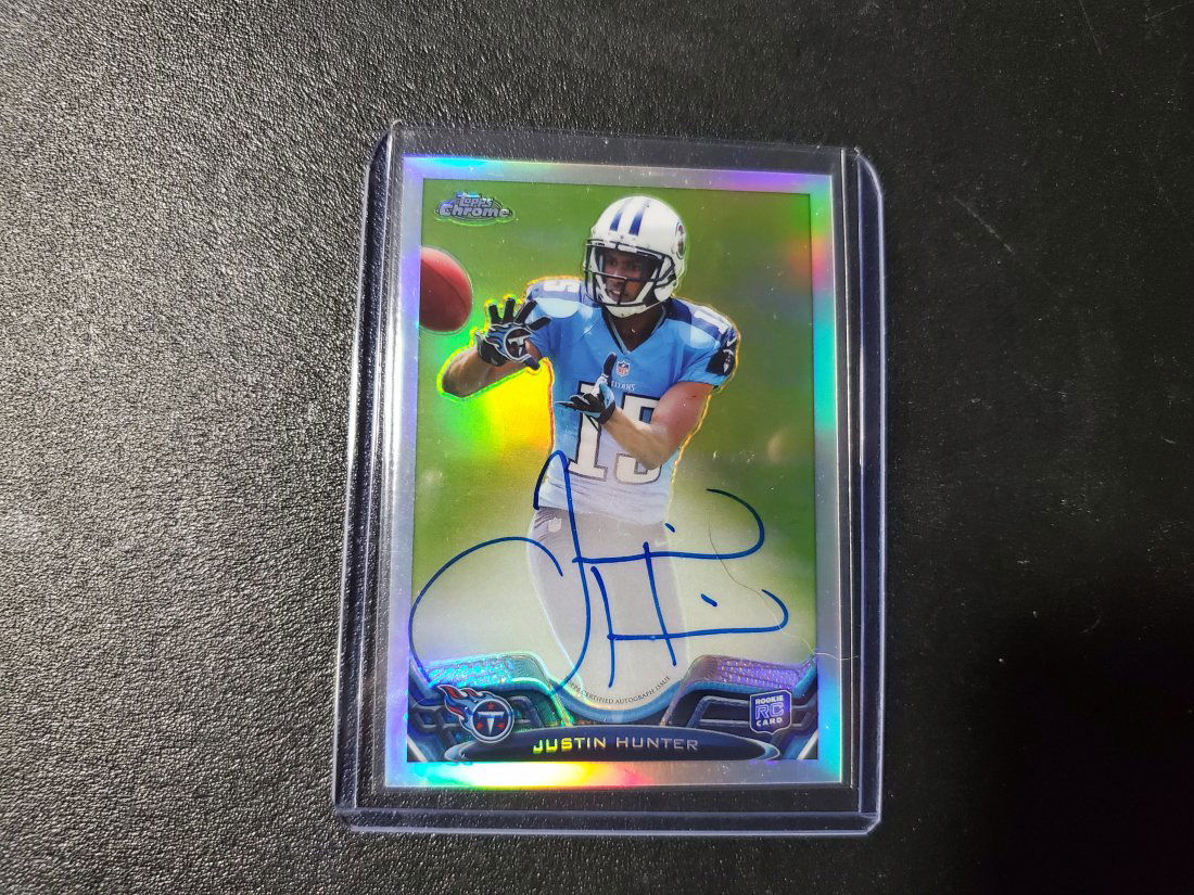 Justin Hunter Autograph Topps Chrome Card Ref /150 (1 of 2)