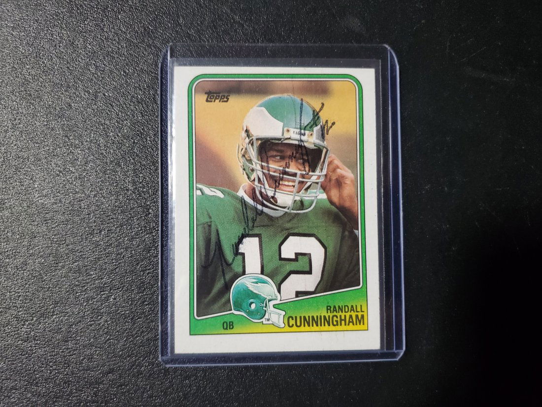 Randall Cunningham Topps Autographed Card (1 of 1)