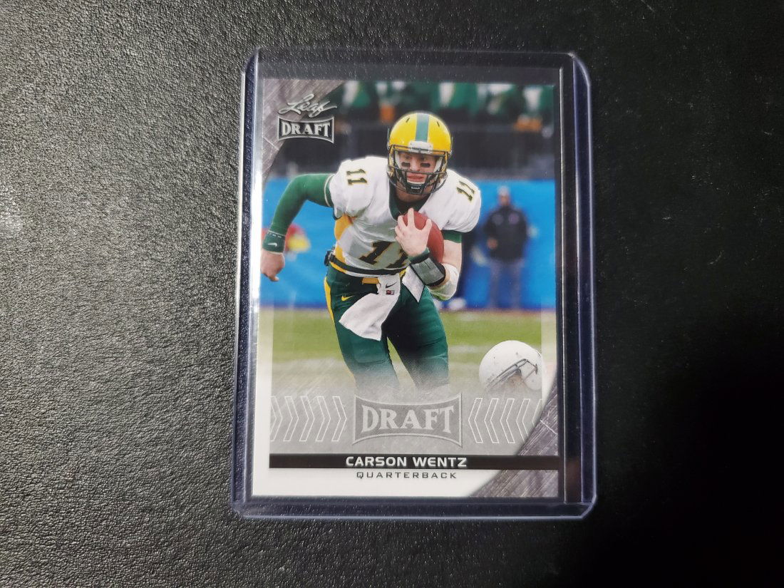 Carson Wentz 2016 Leaf Draft Rc Rookie Card # 12, Phila (1 of 1)