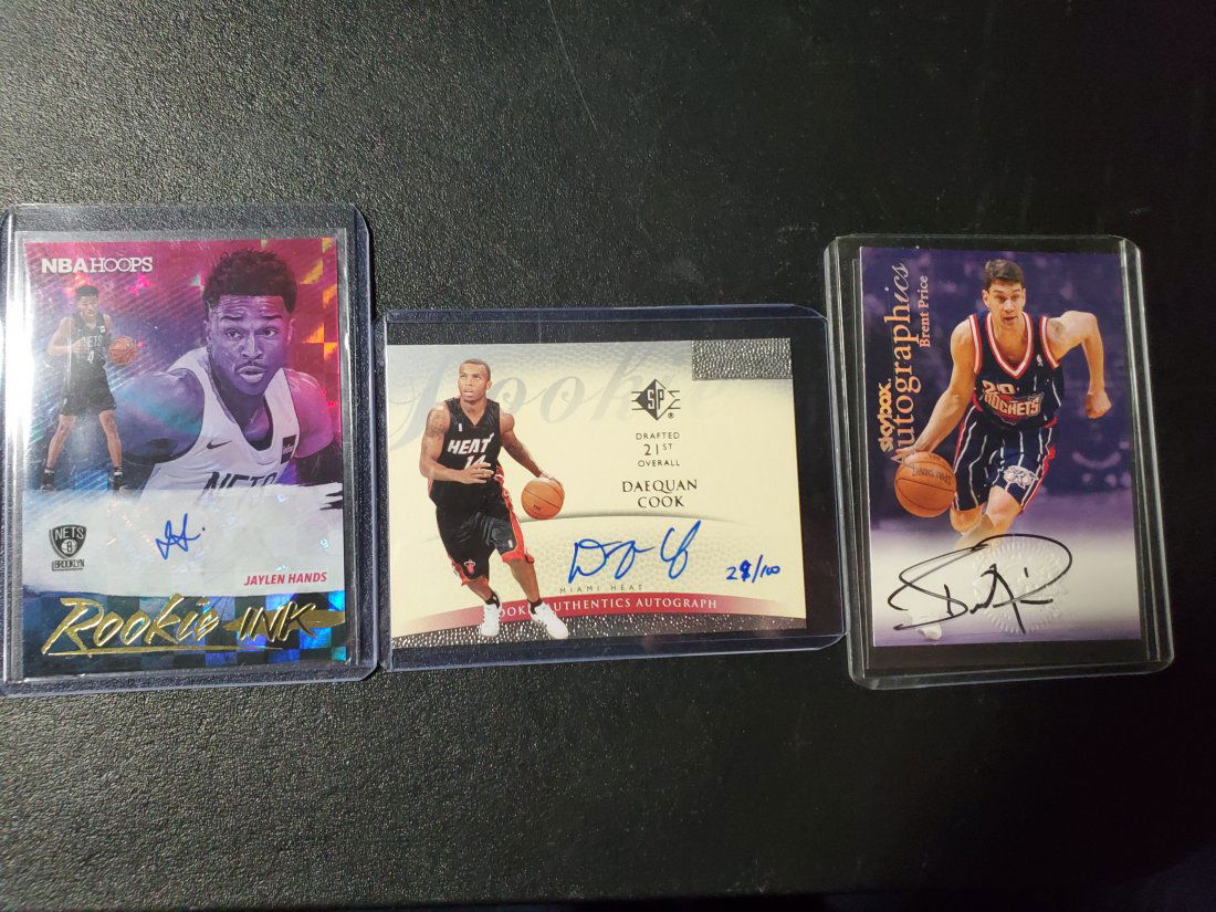3 Autographed basketball Card (1 of 1)