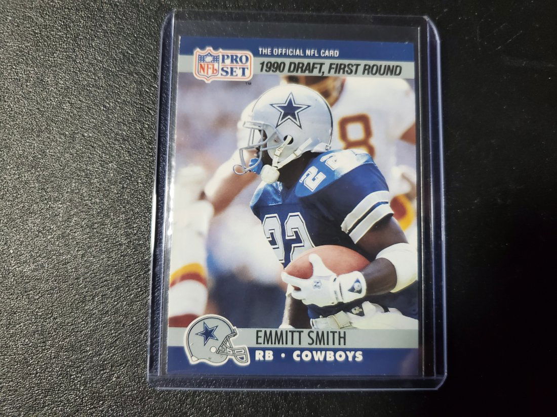 Emmitt Smith 1990 Pro Set Rookie RC Card #685 Dallas Co (1 of 1)