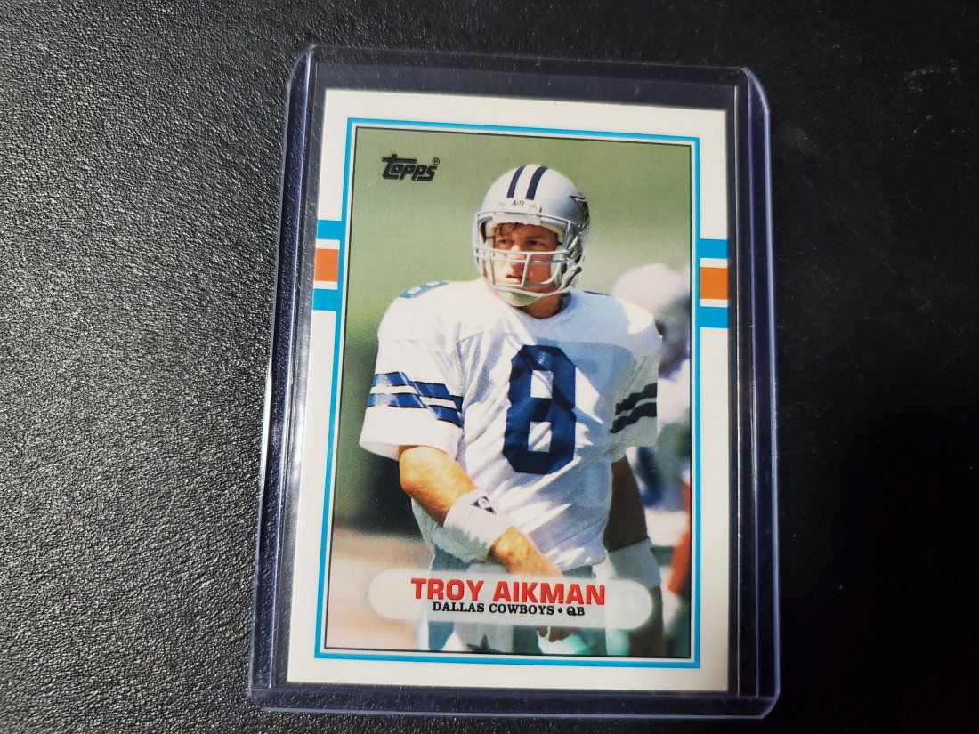 Troy Aikman 1989 Topps Updated Rookie RC Card #70T Dall (1 of 1)