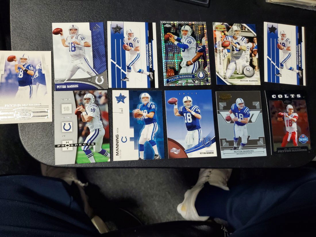 11 Peyton Manning cards including xfractor card (1 of 1)