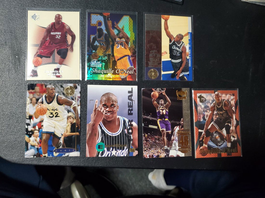 7 Shaquille O'neal Cards Emotion, Sp, Flair, Lakers (1 of 1)