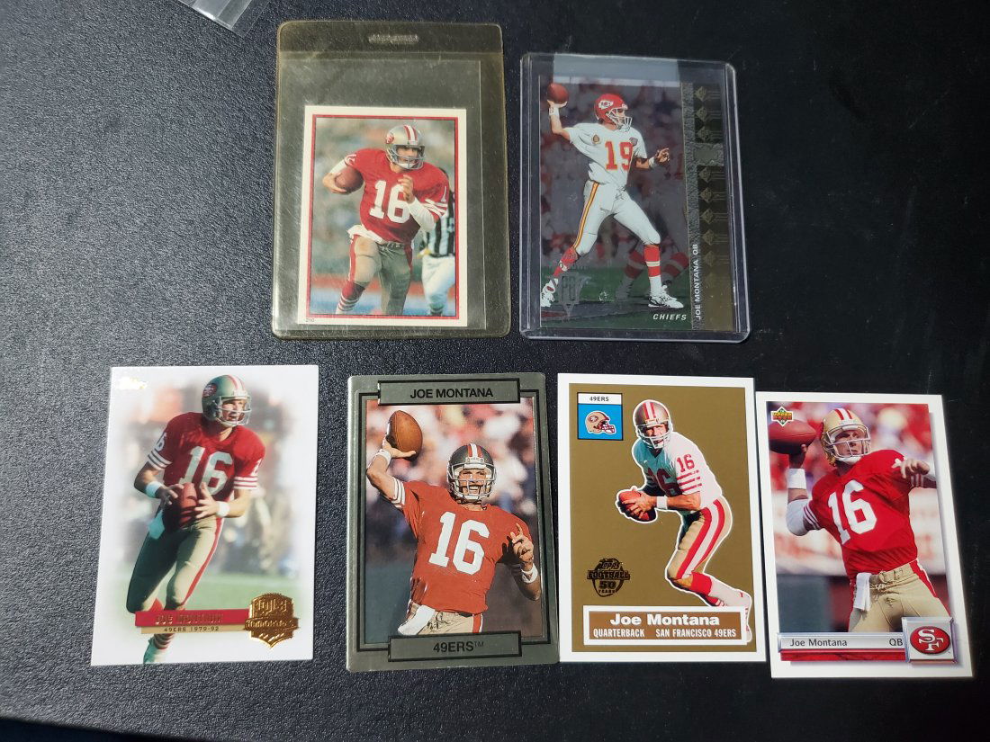 6 Joe Montana Cards San Francisco 49rs (1 of 1)