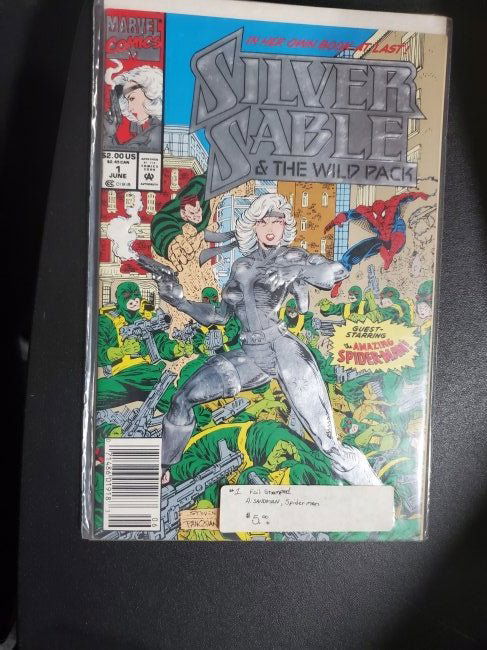 1992 MARVEL COMICS SILVER SABLE ISSUE #1 NEWSTAND (1 of 1)
