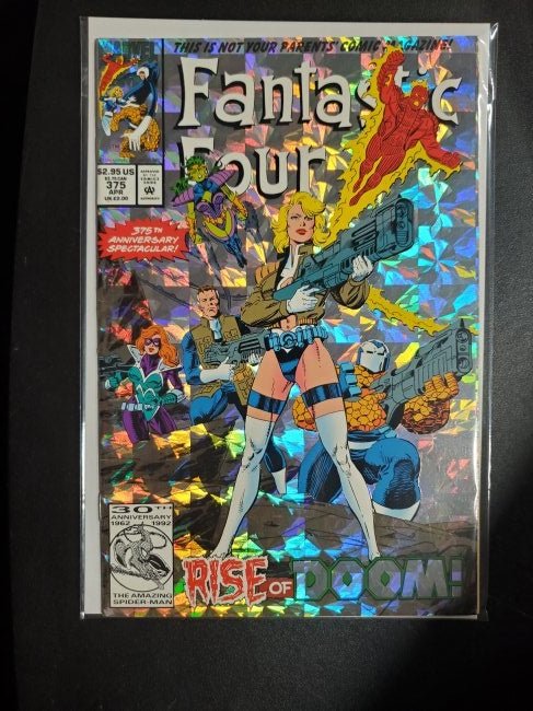 Fantastic Four #375 Marvel 1993 Holo Grafix Foil Cover: Fantastic Four #375 Marvel 1993 Holo Grafix Foil Cover