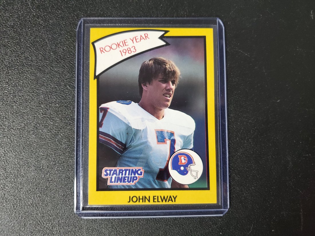 1990 JOHN ELWAY - Kenner Starting Lineup Football Card (1 of 1)