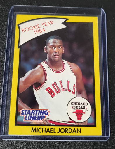 michael jordan starting lineup rookie card