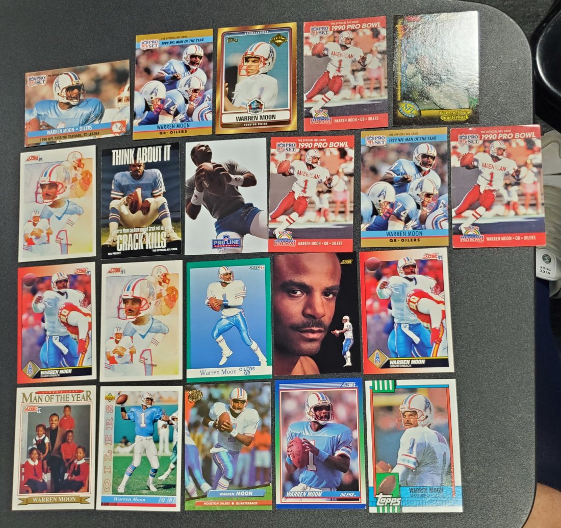 21 Warren Moon Cards  See photos (1 of 1)