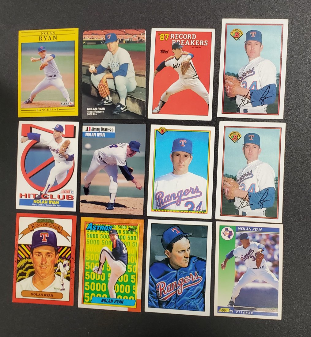12 Nolan Ryan Cards  See Photos (1 of 1)