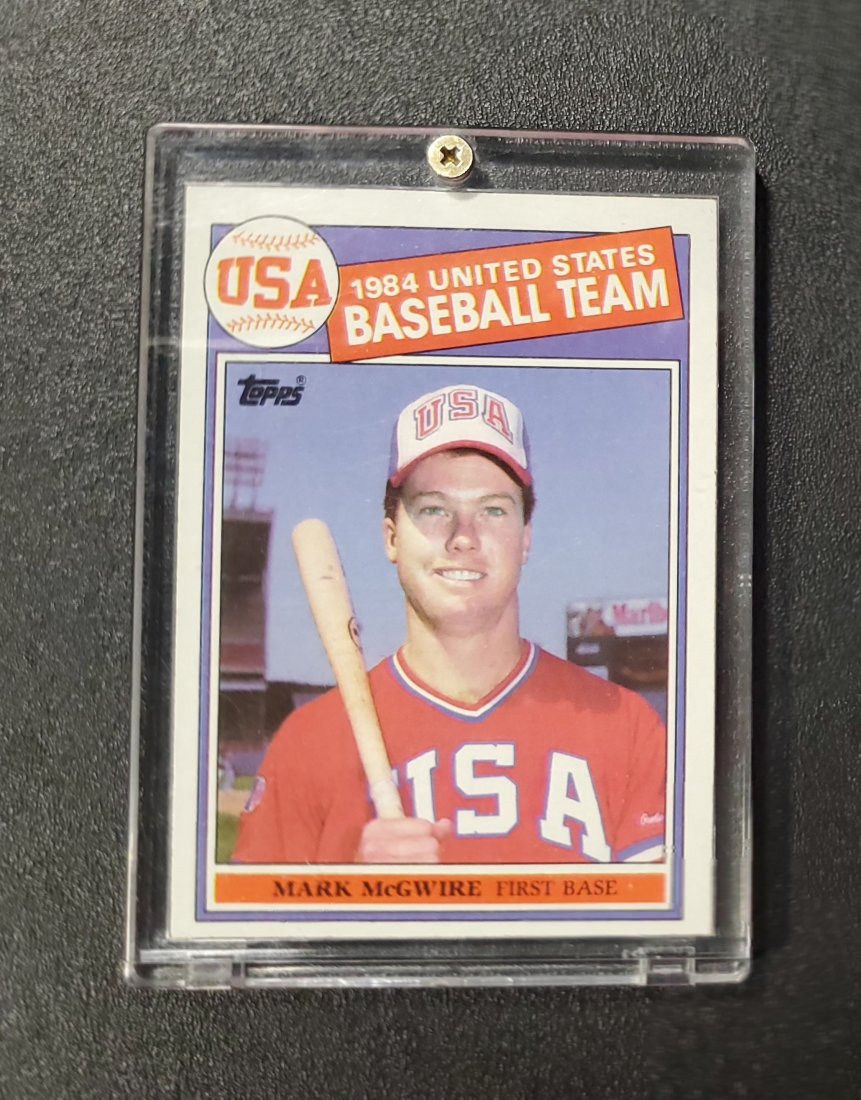 1985 Topps Mark McGwire Rookie Card - RC - 1984 USA Ba (1 of 1)