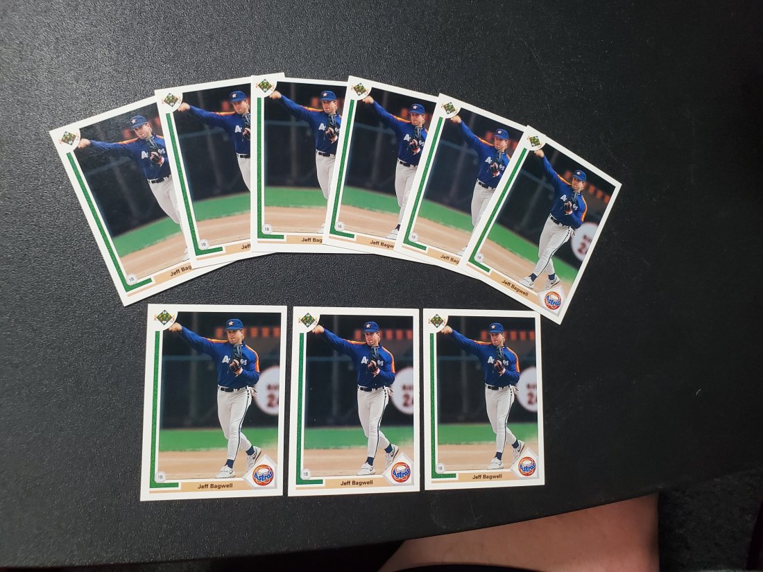 1991 Upper Deck Rookie Jeff Bagwell x9 (1 of 1)