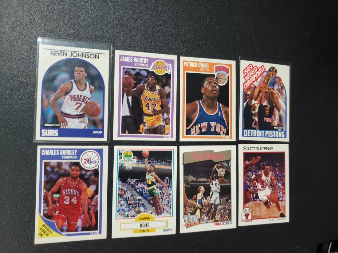 8 NBA Hoops Star Cards  Worthy, Barkley, Kemp, Robinson (1 of 1)