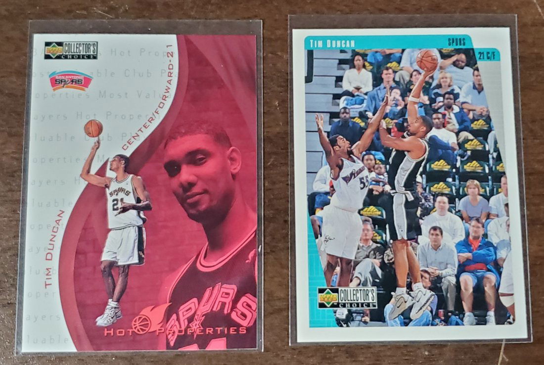 2 Tim Duncan Upper Deck Collectors Choice Cards (1 of 1)
