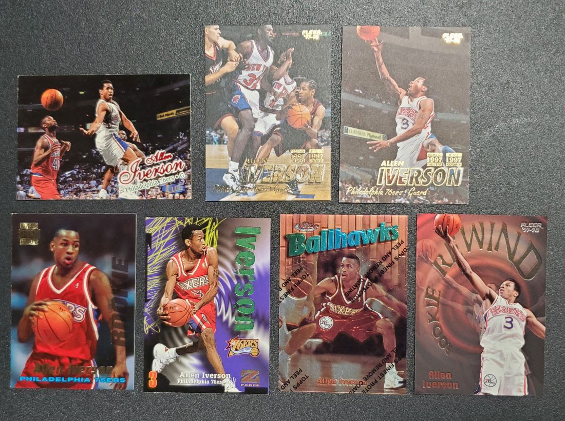 7 Allen Iverson Cards Rookie/Finest/Z Force  See photos (1 of 1)