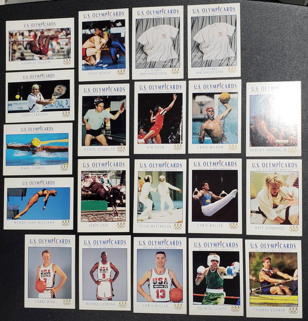 20 US Olympic Cards Larry Bird/Michael Jordan See photo (1 of 2)