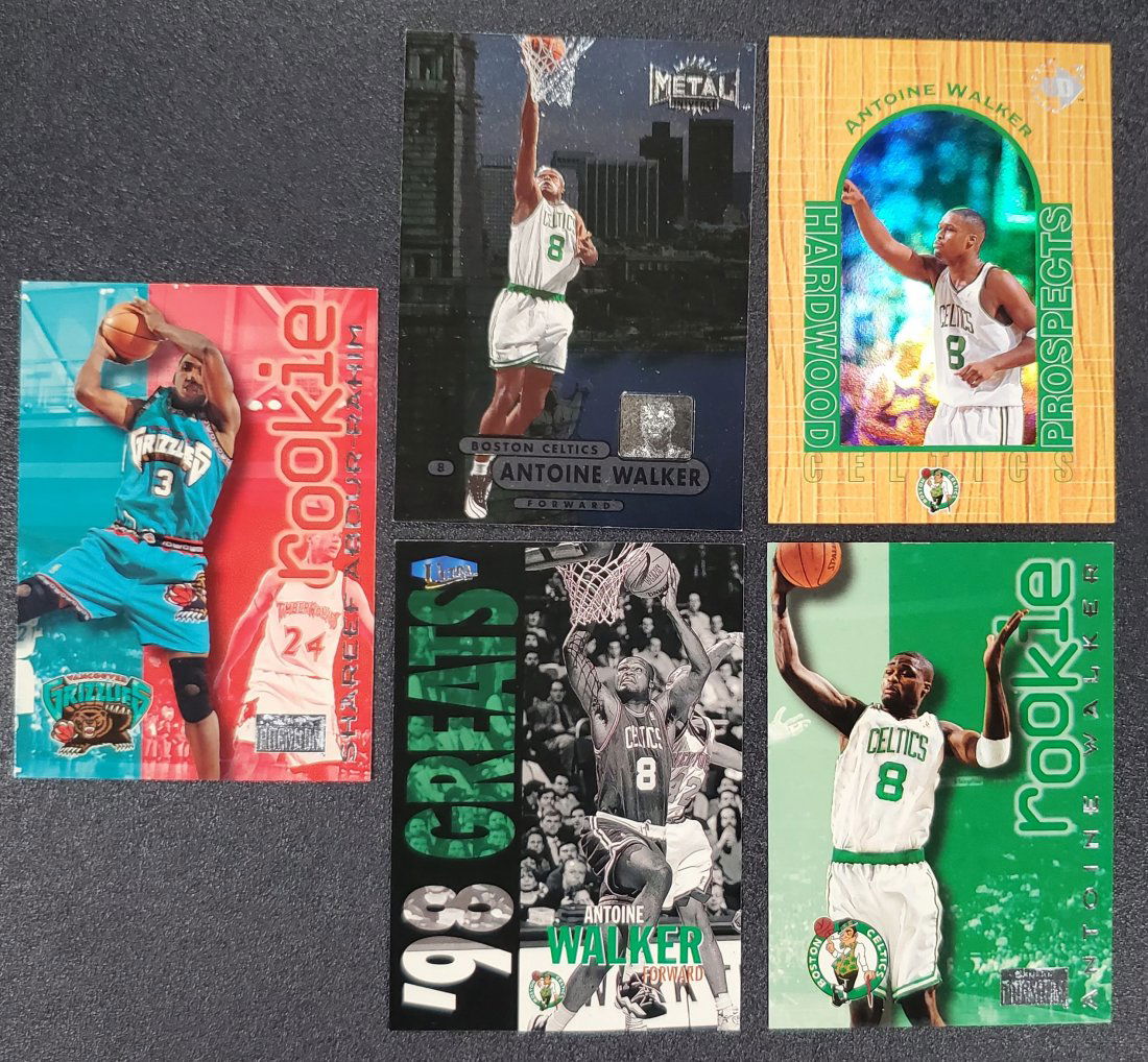 5 Antoine Walker Cards Rookies/Metal  See photos (1 of 1)