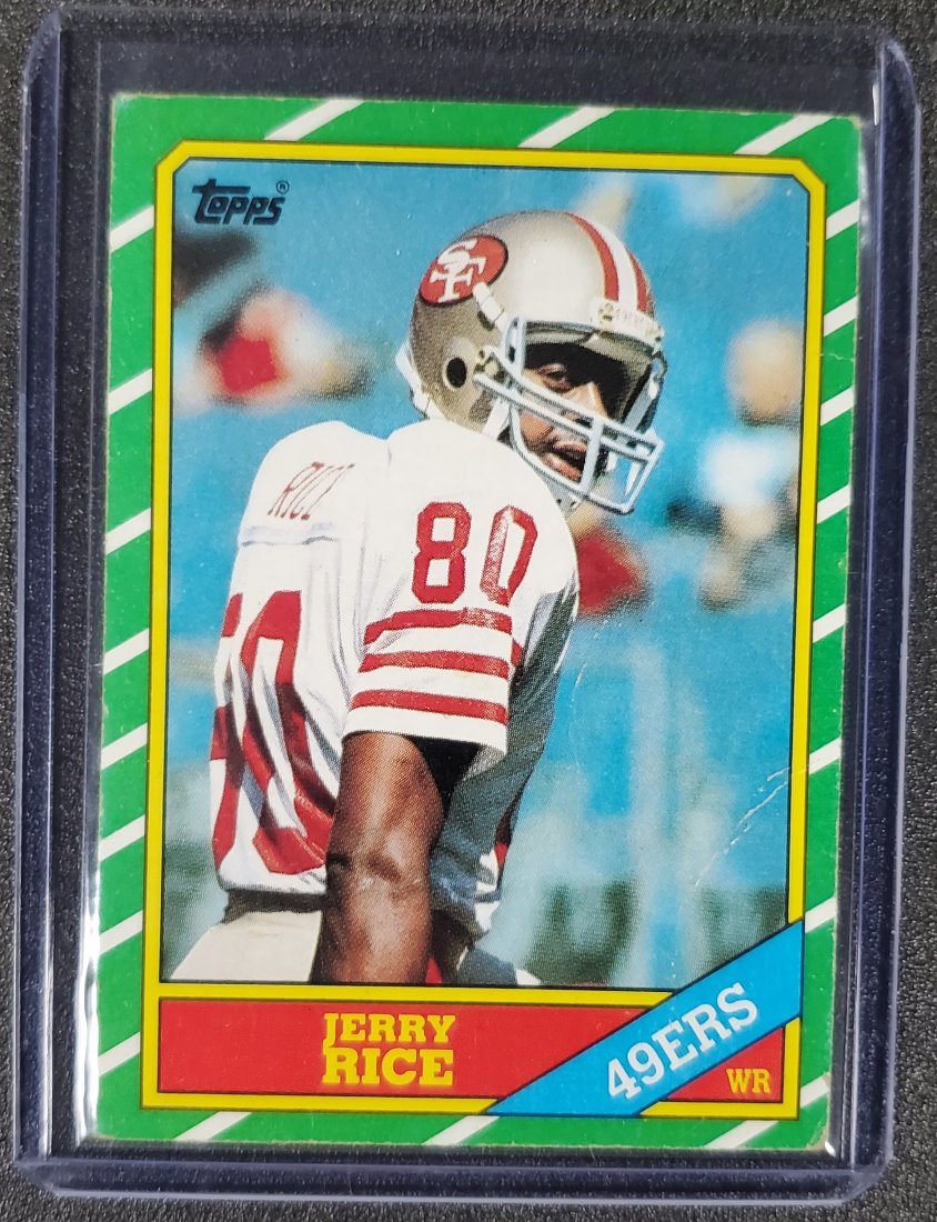 1986 Topps Jerry Rice Rookie Card #161 (1 of 1)